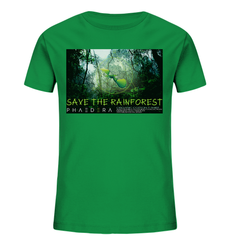 Bio-Baumwoll T-Shirt Kinder | nachhaltig, vegan, fair | Rainforest (Frisches Grün) | Phaedera UG