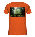 Bio-Baumwoll T-Shirt Kinder | nachhaltig, vegan, fair | Rainforest (Hellorange) | Phaedera UG
