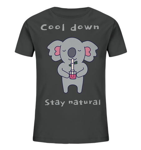 Bio-Baumwoll T-Shirt ☀ nachhaltig, vegan & fair | Cooler Koala (Anthrazit) | Phaedera UG