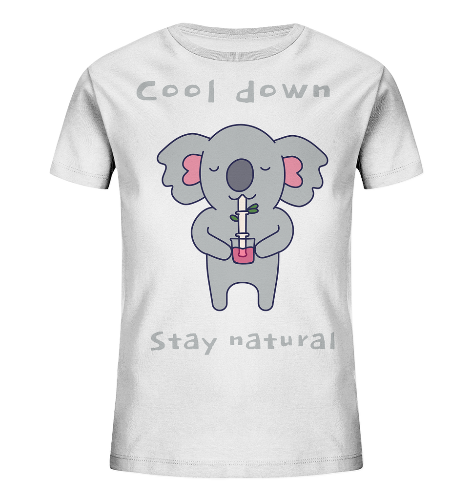 Bio-Baumwoll T-Shirt ☀ nachhaltig, vegan & fair | Cooler Koala (Weiß) | Phaedera UG