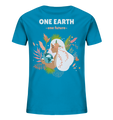 Bio-Baumwoll T-Shirt Shop | fair, vegan & nachhaltig | One Earth (Azur) | Phaedera UG