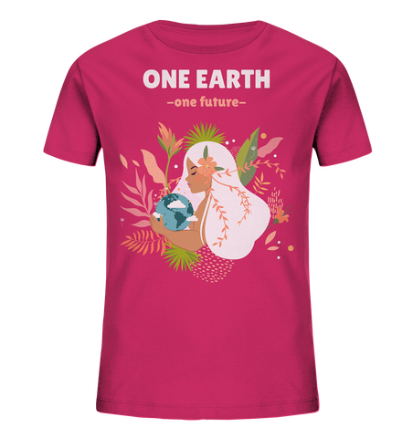 Bio-Baumwoll T-Shirt Shop | fair, vegan & nachhaltig | One Earth (Himbeere) | Phaedera UG
