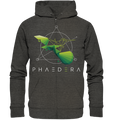 Sustainable hoodie with zipper, vegan made from organic cotton and fair trade - Hummingbird Logo | Phaedera Classiscs