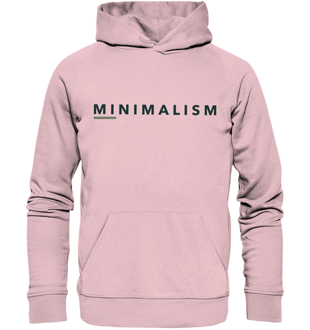 Nachhaltiger Hoodie | Minimalism (Baumwoll-Pink) | Phaedera UG