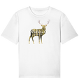 Bio Shirt (relaxed) ✅ nachhaltig, vegan & faires T-Shirt | Hirsch (Weiß) | Phaedera UG