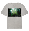 Bio Shirt (relaxed) | nachhaltig, vegan & faires T-Shirt | Rainforest (Grau meliert) | Phaedera UG