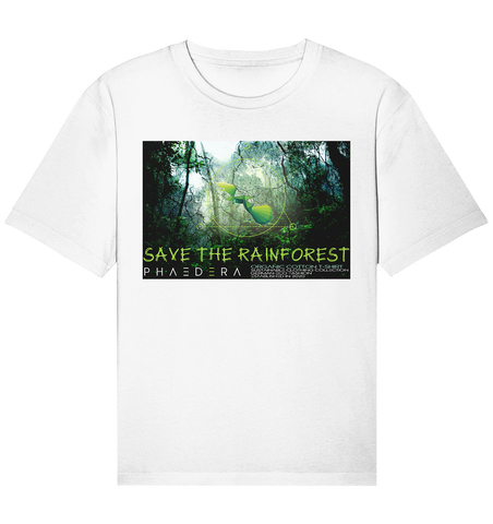 Bio Shirt (relaxed) | nachhaltig, vegan & faires T-Shirt | Rainforest (Weiß) | Phaedera UG