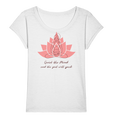 Bio Slub Shirt kaufen | nachhaltig, vegan, fair T-Shirt | Meditation (Weiß) | Phaedera UG