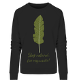 Bio-Sweatshirt Damen | nachhaltiger Baumwoll Pullover | Natural (Schwarz) | Phaedera UG
