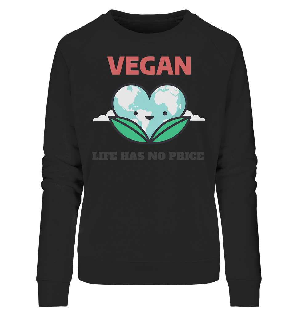 Bio Sweatshirt für Damen | fairer & nachhaltiger Pullover | Vegan (Schwarz) | Phaedera UG