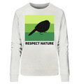Bio Sweatshirt für Damen | nachhaltiger & fairer Pullover | Nature (Creme-Grau meliert) | Phaedera UG