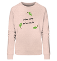 Bio-Sweatshirt für Damen | vegan fair nachhaltig Pulli | Recyceln (Creme-Pink meliert) | Phaedera UG