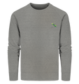 Bio-Sweatshirt für Herren | nachhaltig fairer Pullover | Basics (Mittelgrau meliert) | Phaedera UG