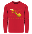 Bio-Sweatshirt für Herren | nachhaltig fairer Pullover | Kolibri G (Rot) | Phaedera UG