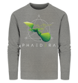 Bio Sweatshirt für Herren | nachhaltig fairer Pullover | Kolibri H (Mittelgrau meliert) | Phaedera UG