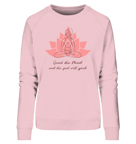 Bio-Sweatshirt | nachhaltig fairer Baumwoll Pullover | Meditation (Baumwoll-Pink) | Phaedera UG