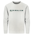 Bio-Sweatshirt nachhaltig | fairer Baumwoll Pullover | Minimalism (Creme-Grau meliert) | Phaedera UG