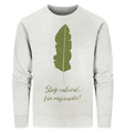 Bio-Sweatshirt nachhaltig | fairer Baumwoll Pullover | Natural (Creme-Grau meliert) | Phaedera UG
