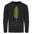 Bio-Sweatshirt nachhaltig | fairer Baumwoll Pullover | Natural (Schwarz) | Phaedera UG