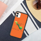 Biologisch abbaubare Handyhülle | Kolibri (Orange) (iPhone 11) | Phaedera UG