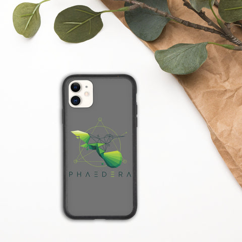Biologisch abbaubare Handyhülle | Kolibri (Grau) (iPhone 11) | Phaedera UG