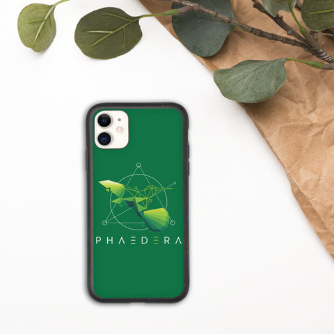 Biologisch abbaubare Handyhülle | Kolibri (Dunkelgrün) (iPhone 11) | Phaedera UG