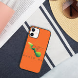 Biologisch abbaubare Handyhülle | Kolibri (Orange) (iPhone 12 mini) | Phaedera UG