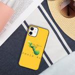 Biologisch abbaubare Handyhülle | Kolibri (Gelb) (iPhone 12 mini) | Phaedera UG