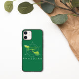Biologisch abbaubare Handyhülle | Kolibri (Dunkelgrün) (iPhone 12 mini) | Phaedera UG