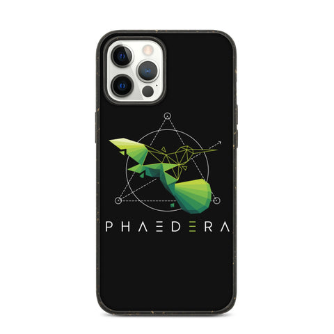 Biologisch abbaubare Handyhülle | Kolibri (Schwarz) (iPhone 12 Pro Max) | Phaedera UG
