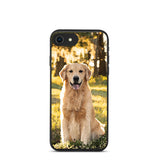 Handyhülle Hund gemalt iPhone 7 8 SE | Hunde-Tiermotiv ✅  kompostierbar