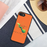 Biologisch abbaubare Handyhülle | Kolibri (Orange) (iPhone 7/8/SE) | Phaedera UG