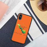 Biologisch abbaubare Handyhülle | Kolibri (Orange) (iPhone X/XS) | Phaedera UG