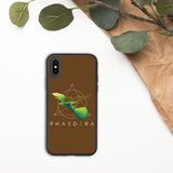 Biologisch abbaubare Handyhülle | Kolibri (Braun) (iPhone X/XS) | Phaedera UG