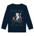 Katzen Pullover für Kinder online kaufen ☀ fair Bio-Wear | Katze (Navyblau) | Phaedera UG