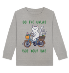 Katzen Pullover für Kinder online kaufen ☀ fair Bio-Wear | Katze (Grau meliert) | Phaedera UG