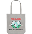 Nachhaltige Einkaufstasche | fair & vegan Bio Jutebeutel | Vegan (Grau meliert) | Phaedera UG
