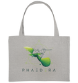 Nachhaltige Einkaufstasche | fairer Bio-Jutebeutel | Kolibri D (Grau meliert) | Phaedera UG