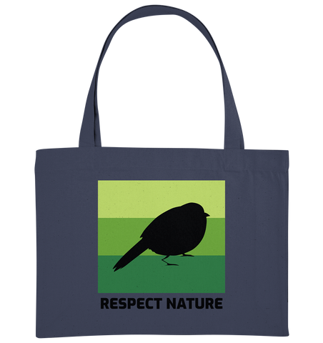 Nachhaltige Einkaufstasche | fairer Bio-Jutebeutel | Nature (Mitternachtsblau) | Phaedera UG