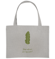 Nachhaltige Einkaufstasche | fairer Bio-Jutebeutel | Stay Natural (Grau meliert) | Phaedera UG