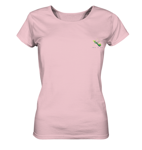 Nachhaltiges T-Shirt Damen | fair vegan Bio-Baumwolle | Basics (Baumwoll-Pink) | Phaedera UG