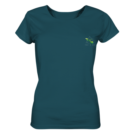 Nachhaltiges T-Shirt Damen | fair, vegan Bio-Baumwolle | Basics (Dunkeltürkis) | Phaedera UG