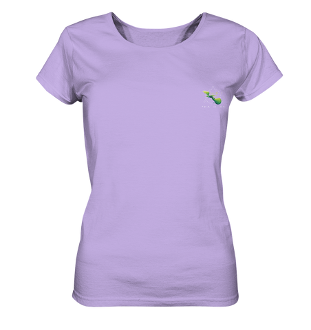 Nachhaltiges T-Shirt Damen | fair, vegan Bio-Baumwolle | Basics (Lavendel-Morgendämmerung) | Phaedera UG