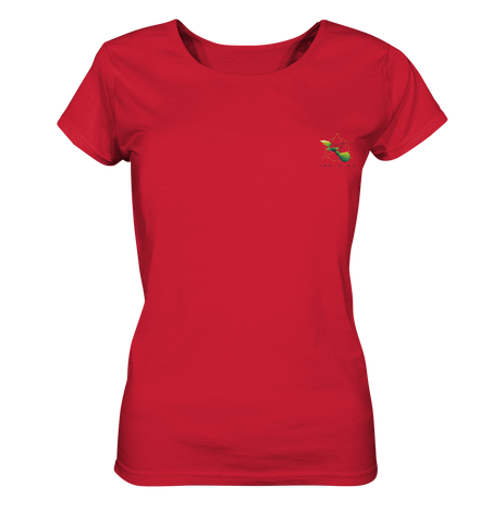 Nachhaltiges T-Shirt Damen | fair vegan Bio-Baumwolle | Basics (Rot) | Phaedera UG