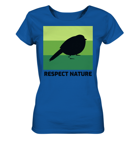 Nachhaltiges T-Shirt Damen | fair vegan Bio-Baumwolle | Nature (Königsblau) | Phaedera UG