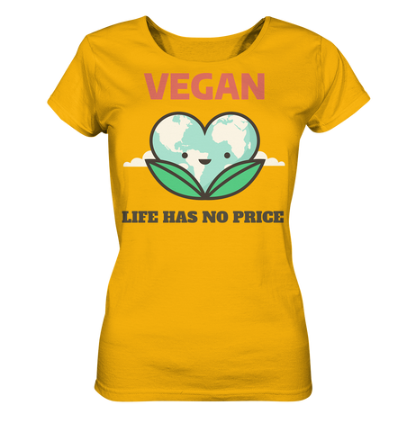 Nachhaltiges T-Shirt Damen | faire 100% Bio-Baumwolle | Vegan (Spektralgelb) | Phaedera UG
