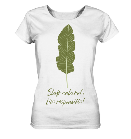 Nachhaltiges T-Shirt Damen | faire Bio-Baumwolle | Natural (Weiß) | Phaedera UG
