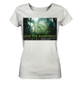 Nachhaltiges T-Shirt Damen | fairer Bio-Baumwolle | Rainforest (Creme-Grau meliert) | Phaedera UG