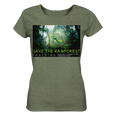 Nachhaltiges T-Shirt Damen | fairer Bio-Baumwolle | Rainforest (Mittelkhaki meliert) | Phaedera UG