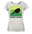 Nachhaltiges T-Shirt Damen (meliert) | bio, fair & vegan | Nature (Creme-Grau meliert) | Phaedera UG